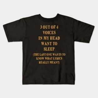 VOICES LYRICS Kids T-Shirt